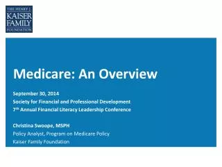 Medicare: An Overview
