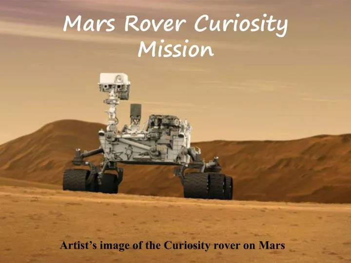 mars rover curiosity mission