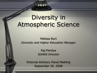 Diversity in Atmospheric Science