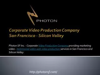 Corporate video production in san francisco