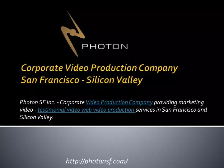 corporate video production company san francisco silicon valley