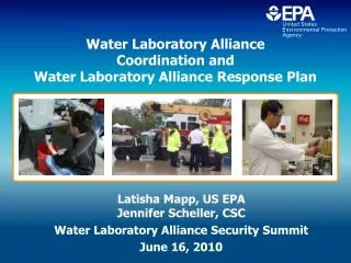 Water Laboratory Alliance Coordination and Water Laboratory Alliance Response Plan