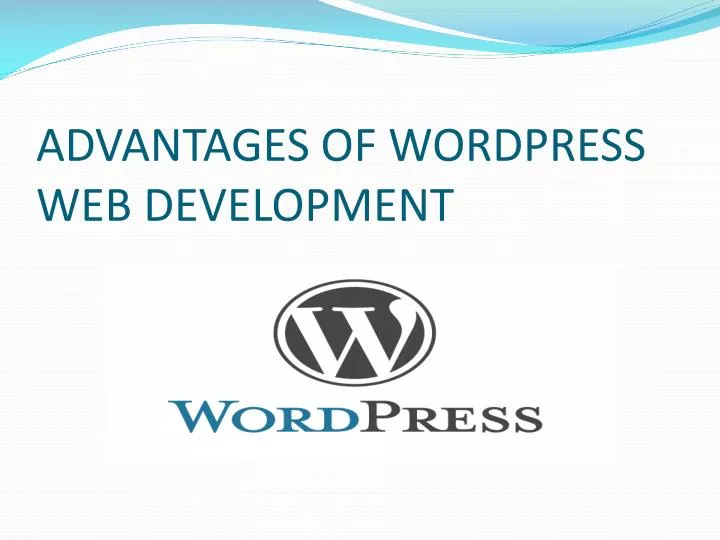 advantages of wordpress web development