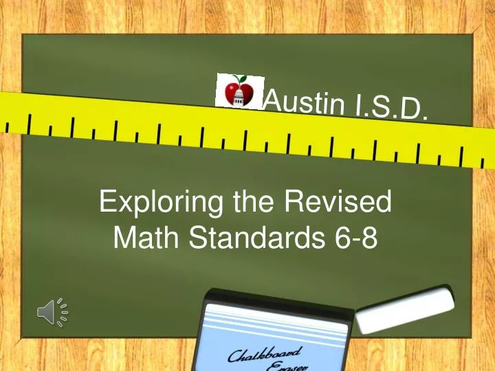 exploring the revised math standards 6 8
