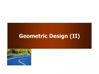 Geometric Design (II)