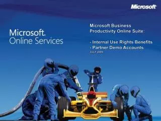 Microsoft Business Productivity Online Suite Internal Use Rights Benefits for Partners