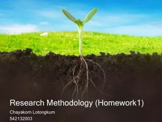 research methodology homework1