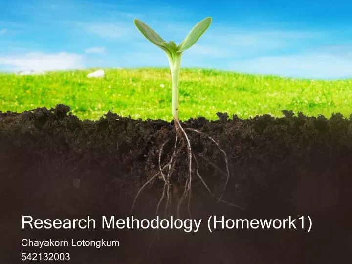 research methodology homework1