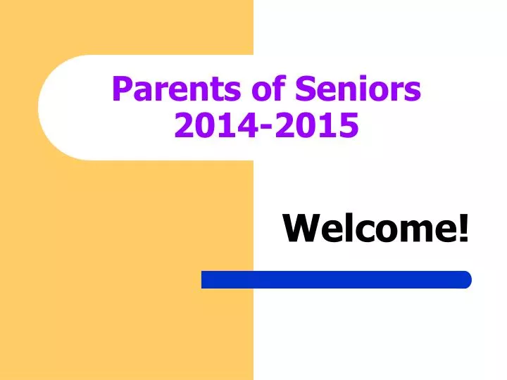 parents of seniors 2014 2015