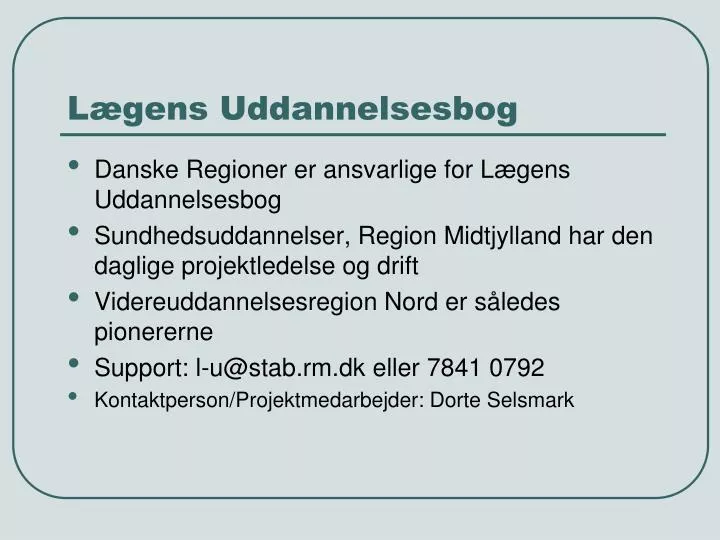 l gens uddannelsesbog