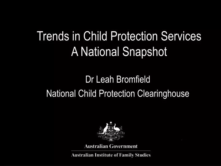 trends in child protection services a national snapshot