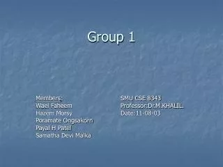 Group 1