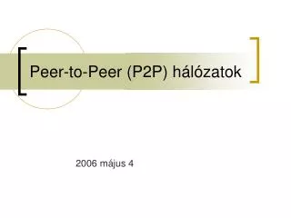 peer to peer p2p h l zatok