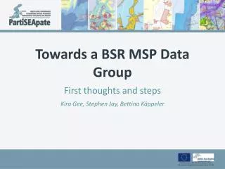 Towards a BSR MSP Data Group