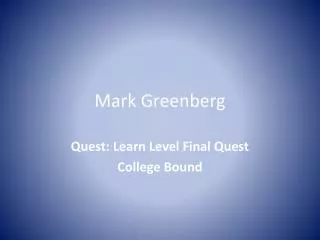 Mark Greenberg