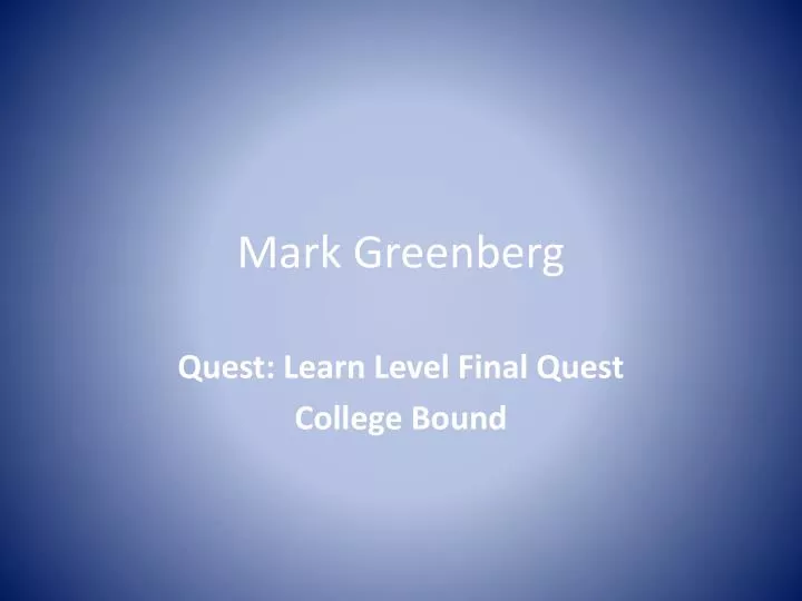 mark greenberg