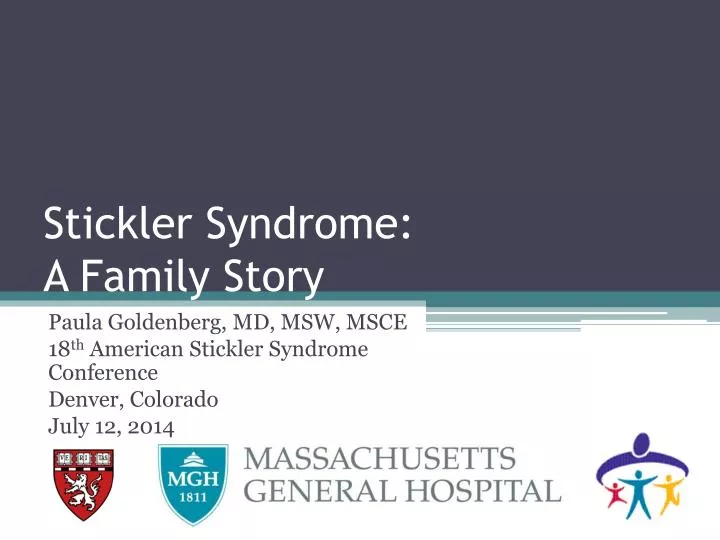 stickler syndrome a family story