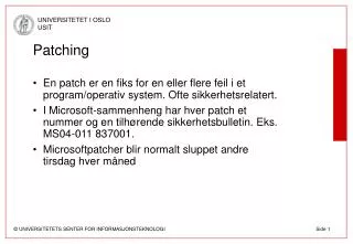 patching