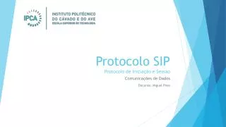 protocolo sip protocolo de inicia o e sess o