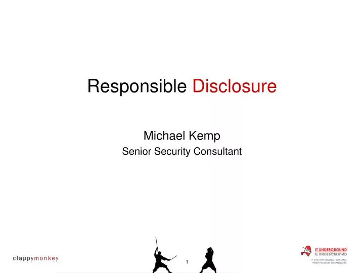 responsible disclosure