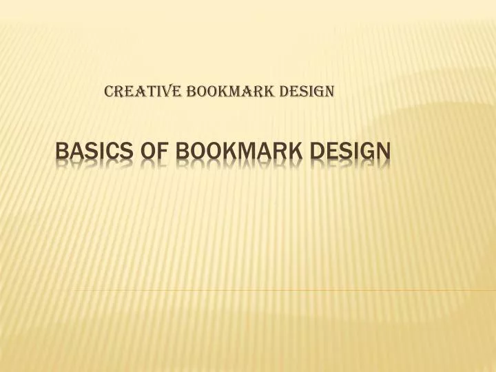 creative bookmark design