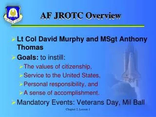 AF JROTC Overview