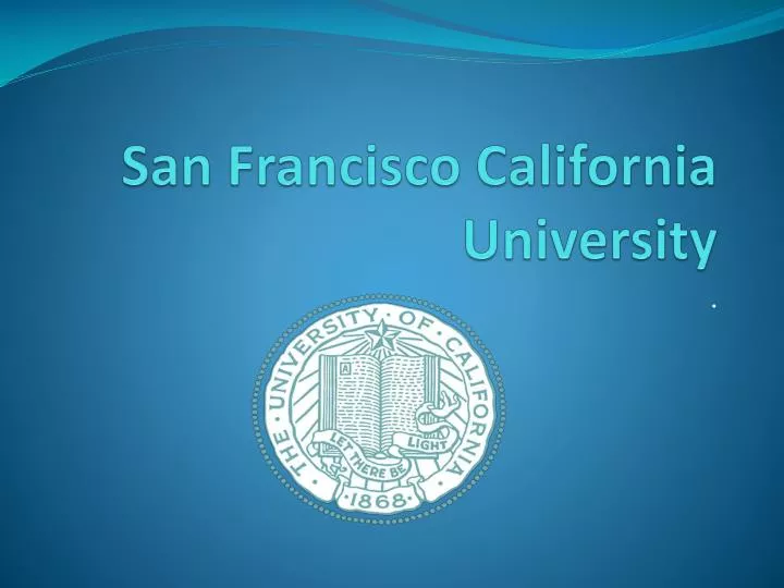 san francisco california university