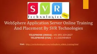 WebSphere Application Server Online Training And Placement B