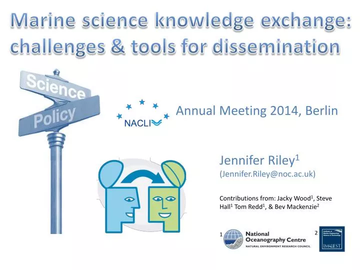 marine science knowledge exchange challenges tools for dissemination