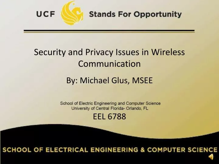 security and privacy issues in wireless communication