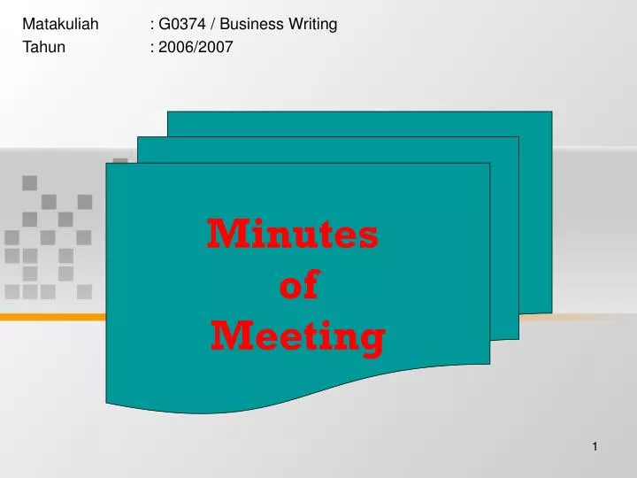 matakuliah g0374 business writing tahun 2006 2007