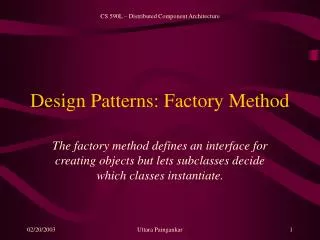 Design Patterns: Factory Method