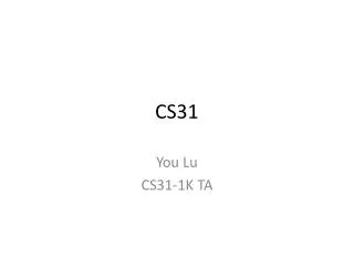 CS31