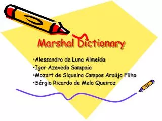 marshal dictionary