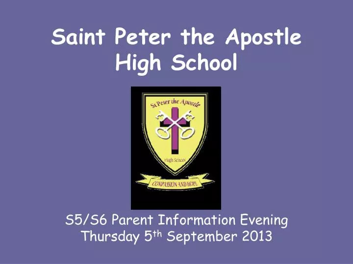 saint peter the apostle high school