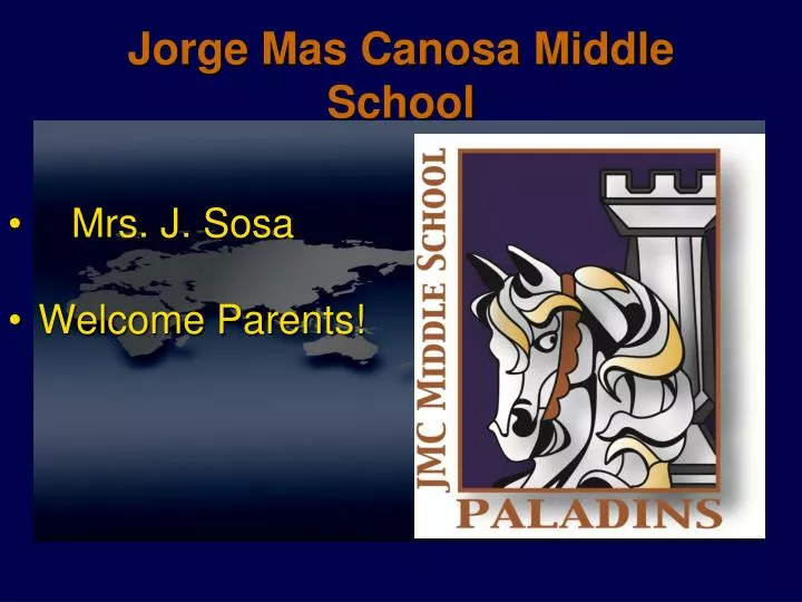 mrs j sosa welcome parents