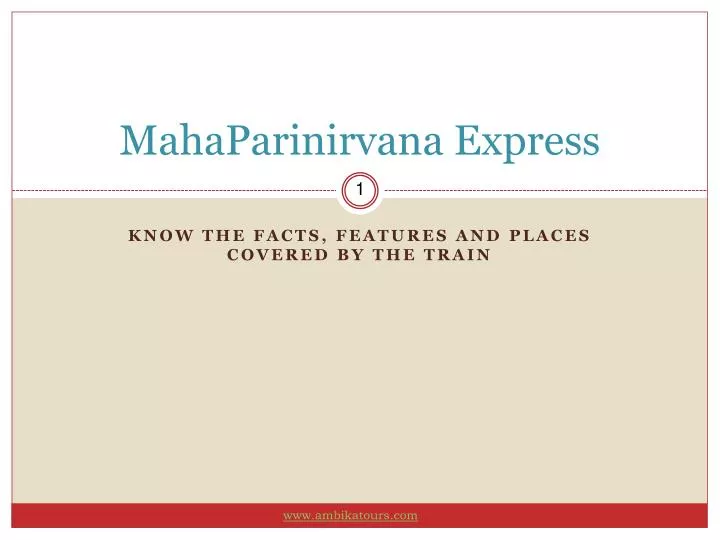 mahaparinirvana express