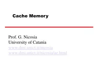 Prof. G. Nicosia University of Catania dmi.unict.it/nicosia dmi.unict.it/nicosia/ae.html