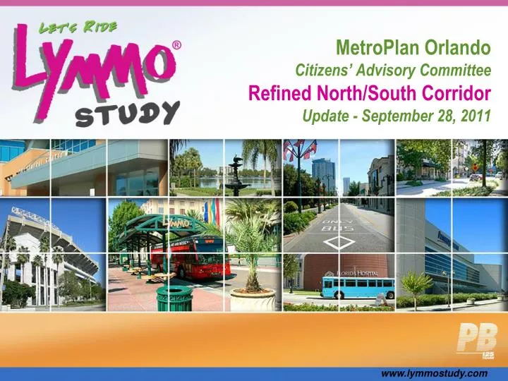 metroplan orlando citizens advisory committee refined north south corridor update september 28 2011