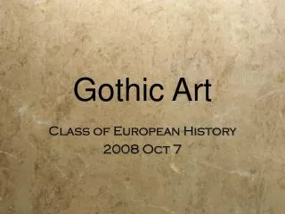 Gothic Art