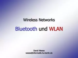 wireless networks