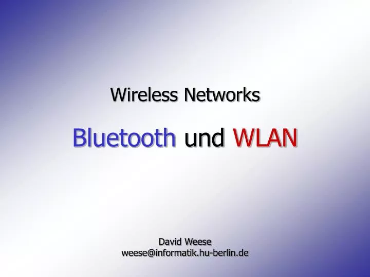 wireless networks