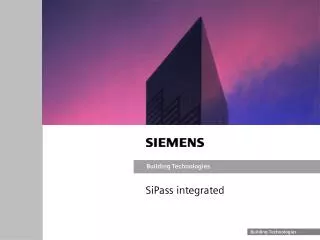 SiPass integrated