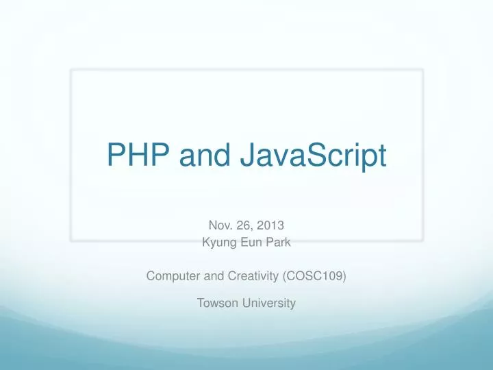 php and javascript