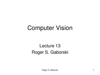 Computer Vision