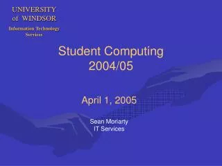 Student Computing 2004/05