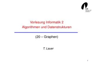 vorlesung informatik 2 algorithmen und datenstrukturen 20 graphen