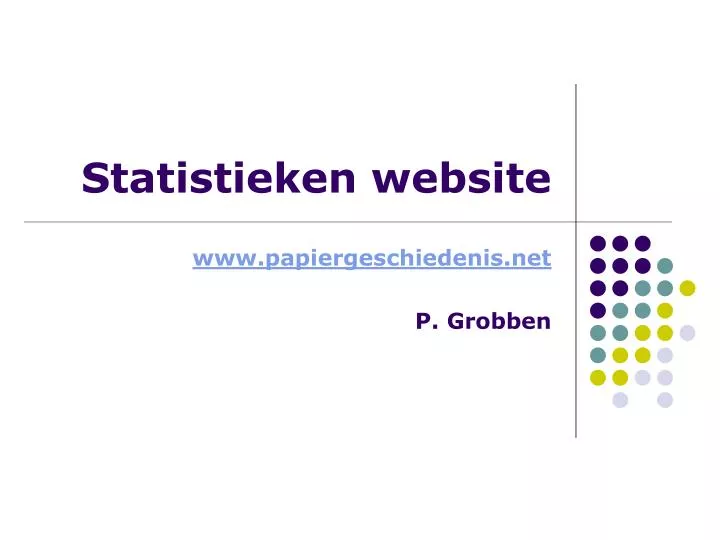statistieken website