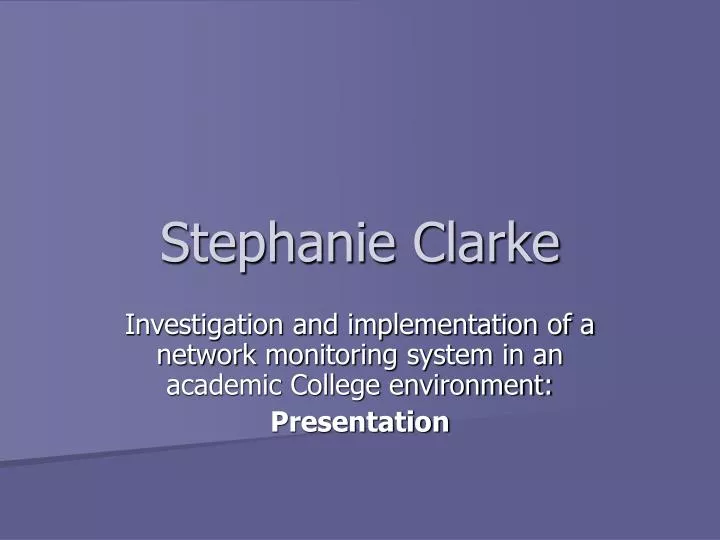 stephanie clarke