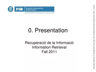 0. Presentation